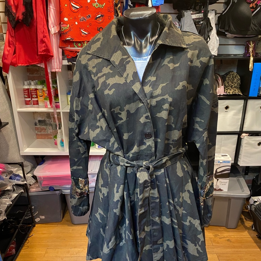 Army fatigue sequence jacket shirt